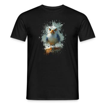 Mouette de la Baltique - T-shirt homme - noir - Devant - AI Model Male 178 light (178cm)