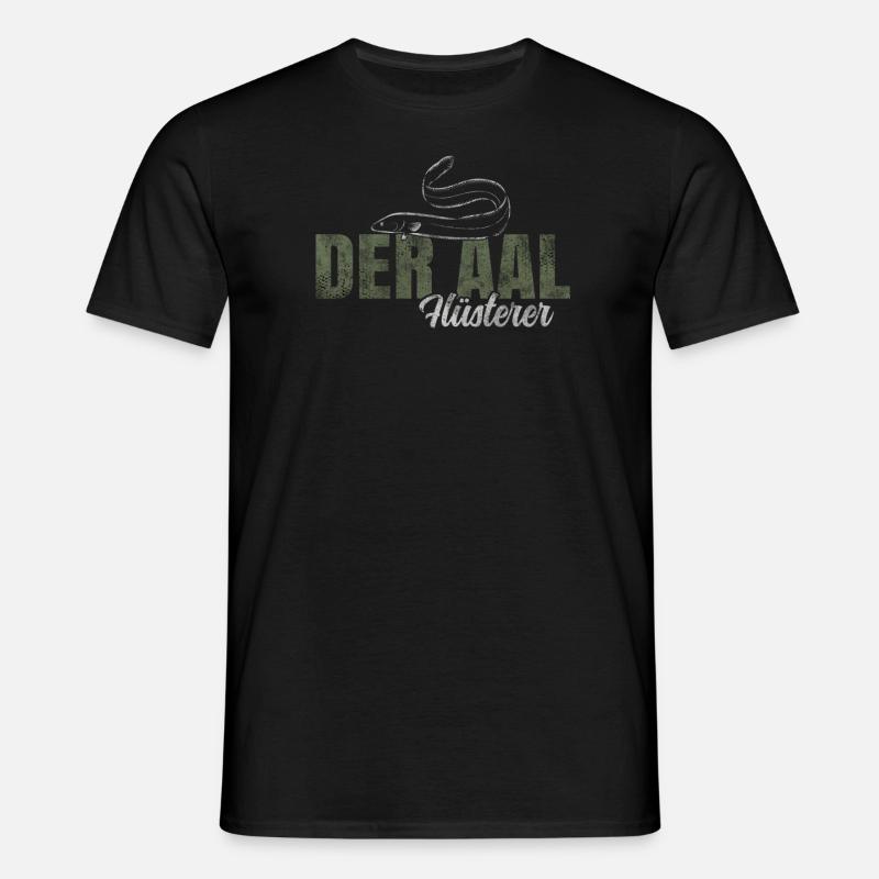 Der Aal Flüsterer - Männer T-Shirt - Schwarz