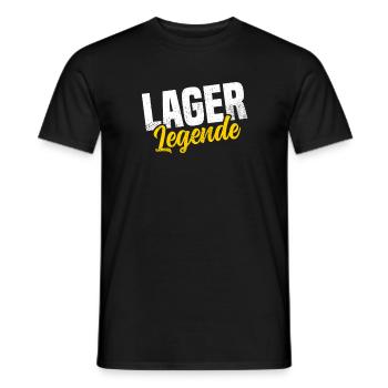 Lager Legende - Männer T-Shirt - Schwarz - Vorne - AI Model Male 178 light (178cm)