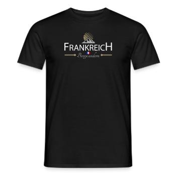 Frankreich Bergwandern - Männer T-Shirt - Schwarz - Vorne - AI Model Male 178 light (178cm)