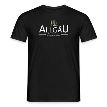 Allgäu Bergwandern - Männer T-Shirt - Schwarz - Vorne - AI Model Male 178 light (178cm)