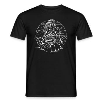 Mermaid Meerjungfrau Nixe Meereslebewesen - Männer T-Shirt - Schwarz - Vorne - AI Model Male 178 light (178cm)