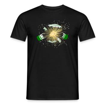Feuerwerk Böller Explodiert Pyro - Männer T-Shirt - Schwarz - Vorne - AI Model Male 178 light (178cm)