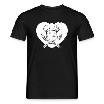 Cuisine Cuisine Cuisinier Retsaurant Cuisine Gastronomie - T-shirt homme - noir - Devant - AI Model Male 178 light (178cm)