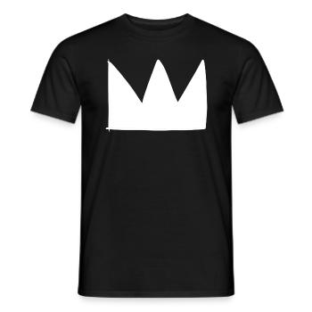 Crown Symbol King Shape - Men's T-Shirt - black - Front - AI Model Male 178 light (178cm)