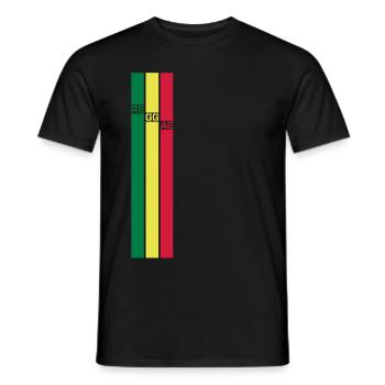 reggae - T-shirt homme - noir - Devant - AI Model Male 178 light (178cm)