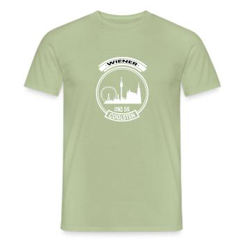 Wiener Sind Die Coolsten Österreich Patriot Stadt - Männer T-Shirt - Sage - Vorne - AI Model Male 178 light (178cm)