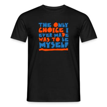 Transgender STolz: mon seul choix - T-shirt homme - noir - Devant - AI Model Male 178 light (178cm)