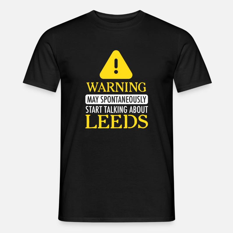 WARNING!: Leeds - Männer T-Shirt - Schwarz