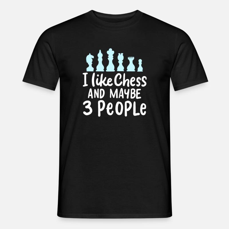 CHESS : I Like Chess - Männer T-Shirt - Schwarz