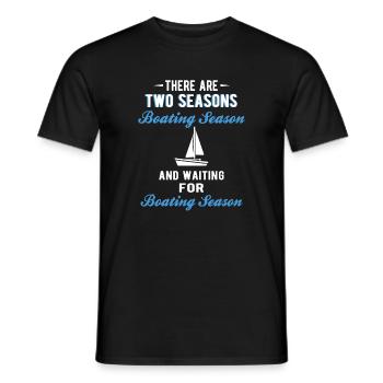 BOATING : Boating Season - T-shirt homme - noir - Devant - AI Model Male 178 light (178cm)