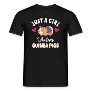 GUINEA PIG: Love Guinea Pigs - Men's T-Shirt - black - Front - AI Model Male 178 light (178cm)