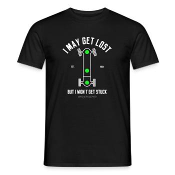 Syncro cool saying for bus fans - Men's T-Shirt - black - Front - AI Model Male 178 light (178cm)