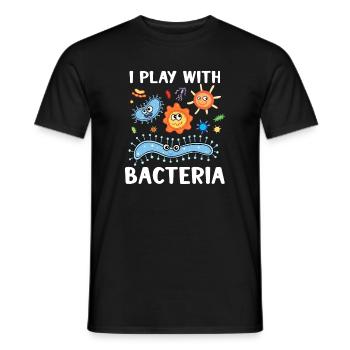 Microbiologiste Microbiology Lab Staph Gift Idea - T-shirt homme - noir - Devant - AI Model Male 178 light (178cm)