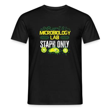 Microbiologiste Microbiology Lab Staph Gift Idea - T-shirt homme - noir - Devant - AI Model Male 178 light (178cm)
