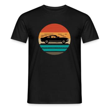 Slot Car Racing Nostalgic Muscle Car Project Car - T-shirt homme - noir - Devant - AI Model Male 178 light (178cm)