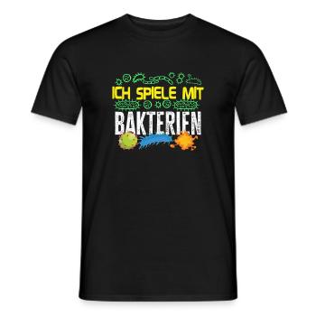 Mikrobiologe Mikrobiologie : spiele mit Bakterien - Männer T-Shirt - Schwarz - Vorne - AI Model Male 178 light (178cm)