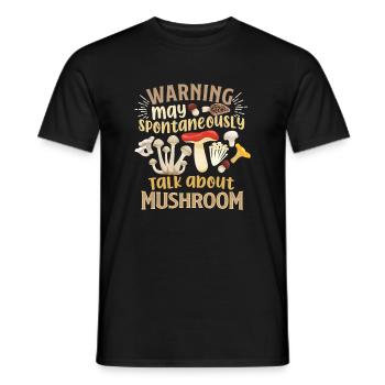 Mushroom Picker Mushroom Farmer Mushroom Basket - Men's T-Shirt - black - Front - AI Model Male 178 light (178cm)