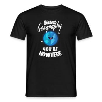 Geographie Geowissenschaft Geographielehrer - Männer T-Shirt - Schwarz - Vorne - AI Model Male 178 light (178cm)