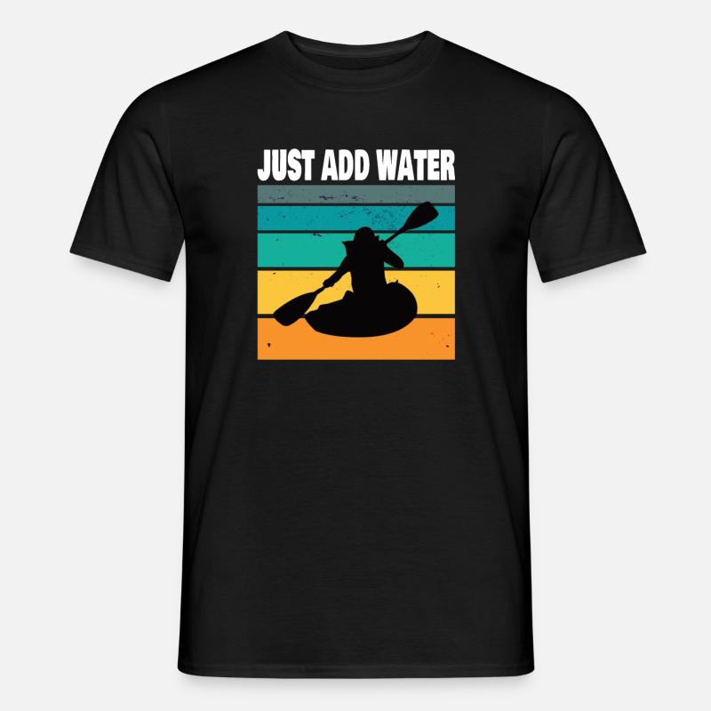 Kajak Kajakfahrer Paddelboot Geschenkidee - Männer T-Shirt - Schwarz