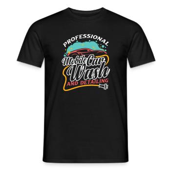 Mobile Car Detailing Auto Detailing Car Detailer - Männer T-Shirt - Schwarz - Vorne - AI Model Male 178 light (178cm)
