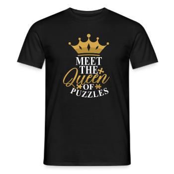 Puzzle-Puzzle Puzzle Jeu de société - T-shirt homme - noir - Devant - AI Model Male 178 light (178cm)