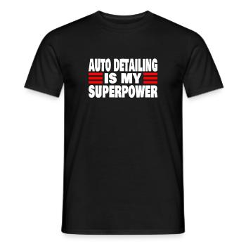 Mobile Car Detailing Auto Detailing Car Detailer - Men's T-Shirt - black - Front - AI Model Male 178 light (178cm)