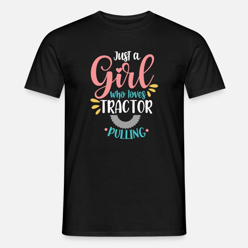 Tractor Pulling Tractor Puller Tractor Driver - Männer T-Shirt - Schwarz