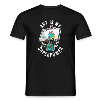 Artiste Peinture Peintre Art Peinture Art Professeur - T-shirt homme - noir - Devant - AI Model Male 178 light (178cm)