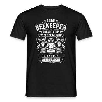 Beekeeping Beekeeper Honeybee Beekeeper - Men's T-Shirt - black - Front - AI Model Male 178 light (178cm)