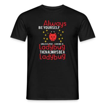 Ladybug Ladybugs Entomology Insect Gift Idea - Männer T-Shirt - Schwarz - Vorne - AI Model Male 178 light (178cm)