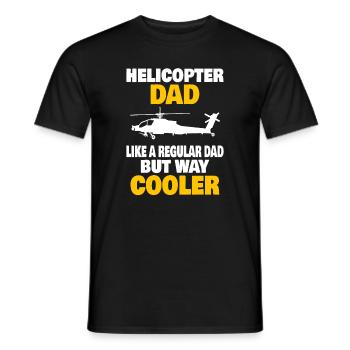 Helicopter Pilot Aviation Helicopter Dad - Männer T-Shirt - Schwarz - Vorne - AI Model Male 178 light (178cm)