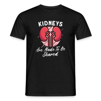 Kidney Transplant Kidney Donor Kidney Disease - Men's T-Shirt - black - Front - AI Model Male 178 light (178cm)