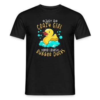 Rubber Duck Ducks Bird Hunt Duck lover Gift Idea - Männer T-Shirt - Schwarz - Vorne - AI Model Male 178 light (178cm)