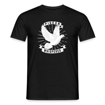 Pigeon Pigeon Racing Pigeon Racer Pigeon Keeper - Men's T-Shirt - black - Front - AI Model Male 178 light (178cm)