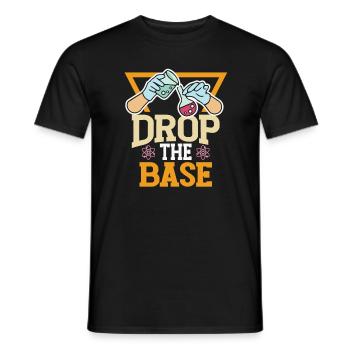 Scientifique du laboratoire de biologie et de chimie - T-shirt homme - noir - Devant - AI Model Male 178 light (178cm)