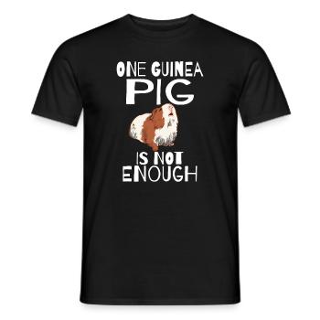 Idée cadeau de pomme de terre à fourrure pour les amateurs de cochon d’Inde - T-shirt homme - noir - Devant - AI Model Male 178 light (178cm)