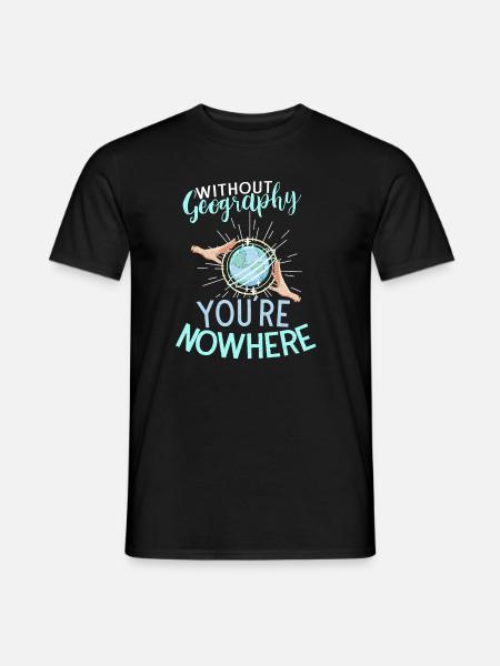 Geography Earth Science Geography Teacher - Männer T-Shirt - Schwarz