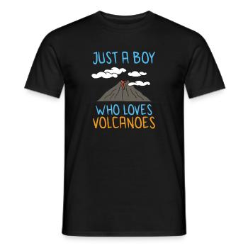 Geologist Volcano Geology Rock Hunter Rock Hunting - Men's T-Shirt - black - Front - AI Model Male 178 light (178cm)