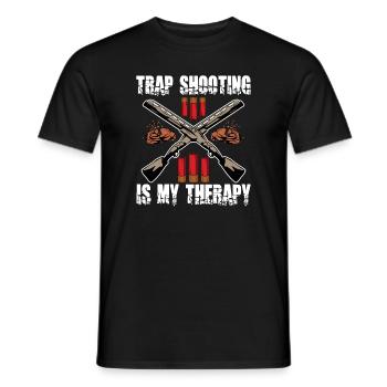 Tontaubenschießen Tontaubenschießen Fallenschießen - Männer T-Shirt - Schwarz - Vorne - AI Model Male 178 light (178cm)