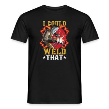 American Welder Welder Funny Funny Welding Gift - Men's T-Shirt - black - Front - AI Model Male 178 light (178cm)