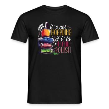 Nail Tech Nail Technician Manicurist Nails Artist - Männer T-Shirt - Schwarz - Vorne - AI Model Male 178 light (178cm)