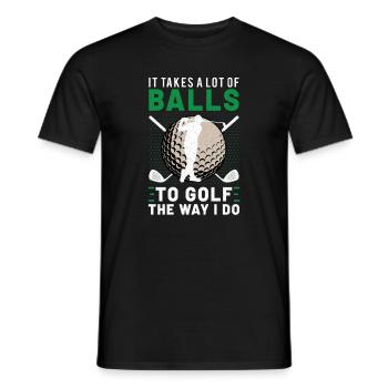 Golf Player Golfer Golf Golf Cart Golf Mom - Männer T-Shirt - Schwarz - Vorne - AI Model Male 178 light (178cm)