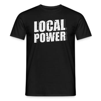 Local Power - Männer T-Shirt - Schwarz - Vorne - AI Model Male 178 light (178cm)