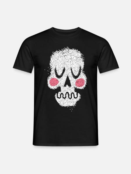 skull skull zombie halloween - Men's T-Shirt - black