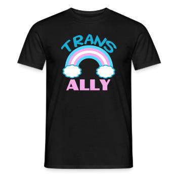 Trans Ally - Men's T-Shirt - black - Front - AI Model Male 178 light (178cm)