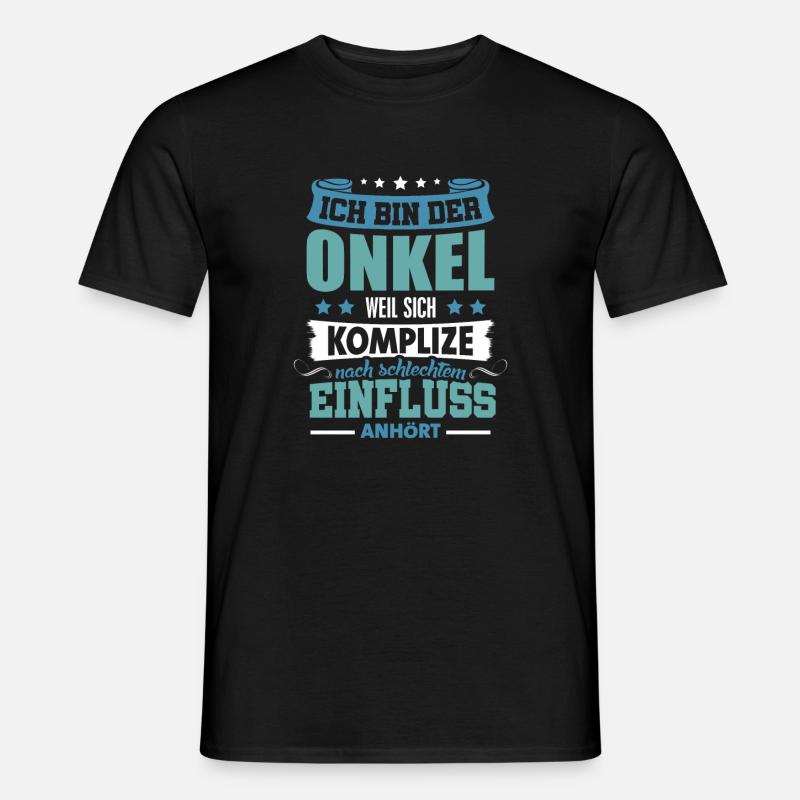 Onkel Komplize Man Nennt Mich Onkel - Männer T-Shirt - Schwarz