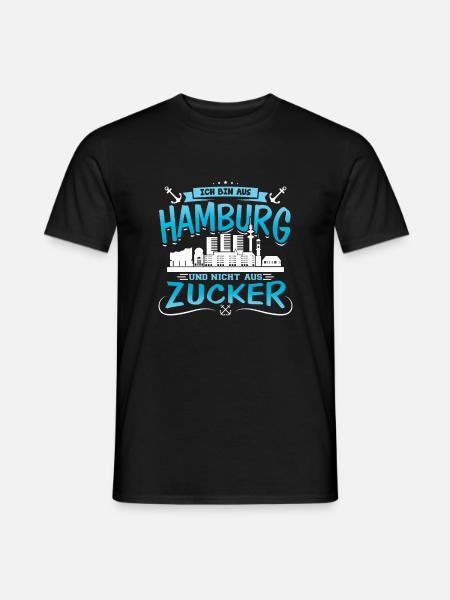 Ich bin aus Hamburg - Männer T-Shirt - Schwarz