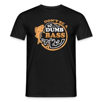 Funny Fishing Outfit for a bass fisherman - Männer T-Shirt - Schwarz - Vorne - AI Model Male 178 light (178cm)