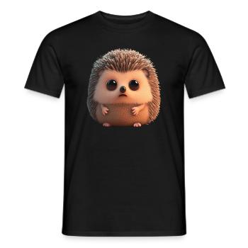 Niedlicher kleiner Chibi Igel - Männer T-Shirt - Schwarz - Vorne - AI Model Male 178 light (178cm)